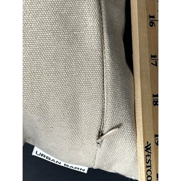 Urban Barn Throw Pillow Boho Natural Macrame - Picture 7 of 10